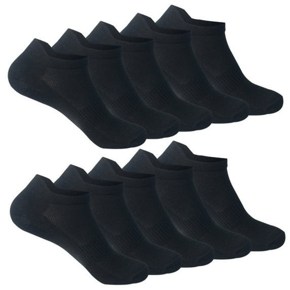 EnJoCho 10 Pair Men'S Low-Cut Athletic Socks Casual Men'S Ankle Socks Breathable Men'S Athletic Socks Summer Sports Casual Solid Color Breathable Sweat Absorbing Thin Socks