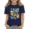 thumbnail image 1 of EnJoCho 100 Day School Shirt Girls Colorful Number Math Kids T-Shirt Math Day Top Tee Shirts Math Lovers Educational Apparel Celebration Schoolwear 2025, 1 of 7