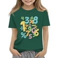 thumbnail image 1 of EnJoCho 100 Day School Shirt Girls Colorful Number Math Kids T-Shirt Math Day Top Tee Shirts Math Lovers Educational Apparel Celebration Schoolwear 2025, 1 of 7