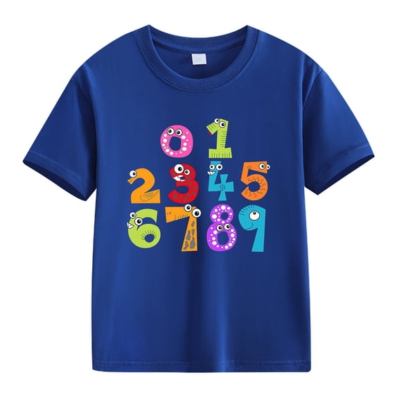 EnJoCho 100 Days School Shirt Kids Boys Girls Number Day Celebration Tee T-Shirt Top 100Th Day Student Toddler Kindergarten Short Sleeve T-Shirts
