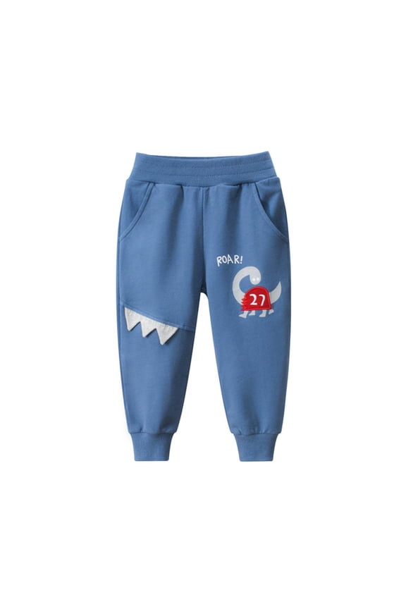 2-Pack Toddler Boys Joggers Sweatpants - Moisture-Wicking Sport Pants for Active Toddler Boys Playground & Gym Activities (8-9 Years,Blue)