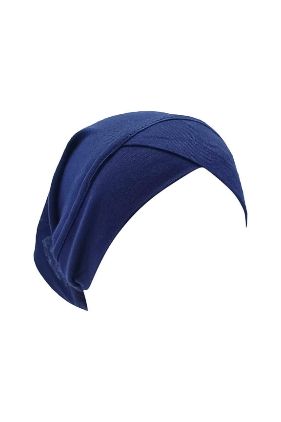 2024 Women Casual Multicolor Forehead Cap Fashion Solid Color Hijab Base Cap All Season Headwraps