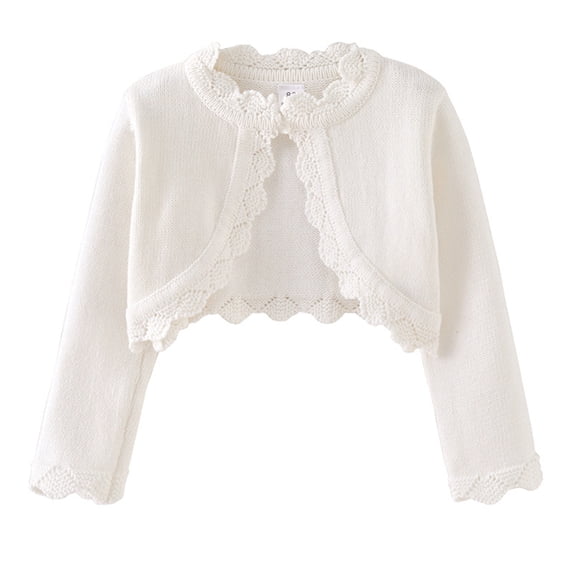 EnJoCho 2025 New Spring Middle Large Children Girls Parent Child Cardigan Shawl Coat Sweater Knitted Top Layer Lightweight Wrap