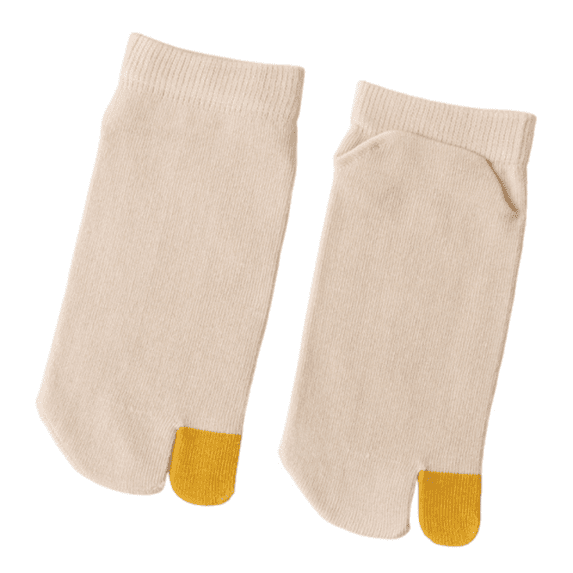 EnJoCho 2Pcs Women's Tabi Split Toe Flip Flop Socks Split Toe Socks Women Men Socks Non Slip Flop Socks For Sports Shoes Boots Leather Shoes Sandals Socks