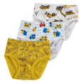 thumbnail image 1 of EnJoCho 3PCS Boys Cotton Underwear Ultra Soft Triangle Cut Stretchable Waistband Playful Cartoon Prints for Active Toddlers 2-8 Years, 1 of 4