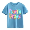 thumbnail image 1 of EnJoCho 4th Girls Back-to-School Shirts Preschool Kindergarten First Day of School T-Shirts Kids Short Sleeve Tees Tops Summer First Day Graphic T-Shirt Toddler, 1 of 5