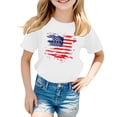 thumbnail image 1 of EnJoCho 4th of July Toddler Baby Boys Girls T-Shirt Kids Funny Letters Print Patriotic Cotton Independence Day Top Boys Summer Shirts, 1 of 5