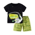 thumbnail image 1 of EnJoCho 5t Boy Clothes Fall Boys Toddler Cotton Short Sleeve T Shirt and Short Set 12 Months To 7 Years with Cute Dinosaur Patterns School Sports Clothing Sets 2-3 Years, 1 of 8