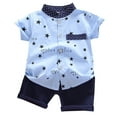 thumbnail image 1 of EnJoCho 6 Month Jacket Toddler Kids Baby Boys Star Letter Gentleman Shirt Tops Shorts Outfits Set Children Boy Fashion Clothing Sets 12-18 Months, 1 of 9