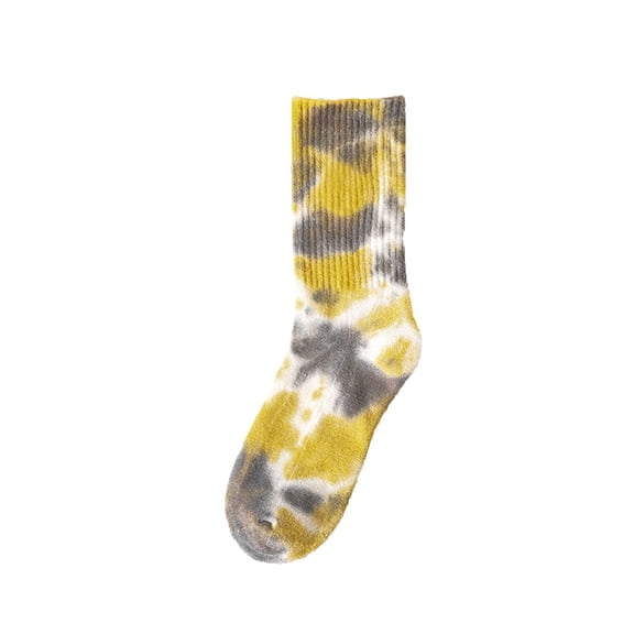 EnJoCho Adult Fall And Winter New Tie Dye Mid Calf Socks Couple Socks Street Personality Hop Skateboarding Socks Minimalist Women'S Short Socks Contemporary Crew-Length Socks For Women