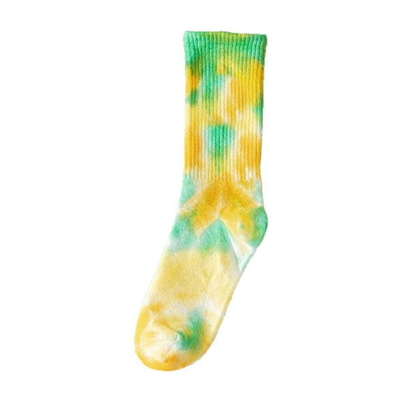 EnJoCho Adult Fall And Winter New Tie Dye Mid Calf Socks Couple Socks Street Personality Hop Skateboarding Socks Minimalist Women'S Short Socks Contemporary Crew-Length Socks For Women