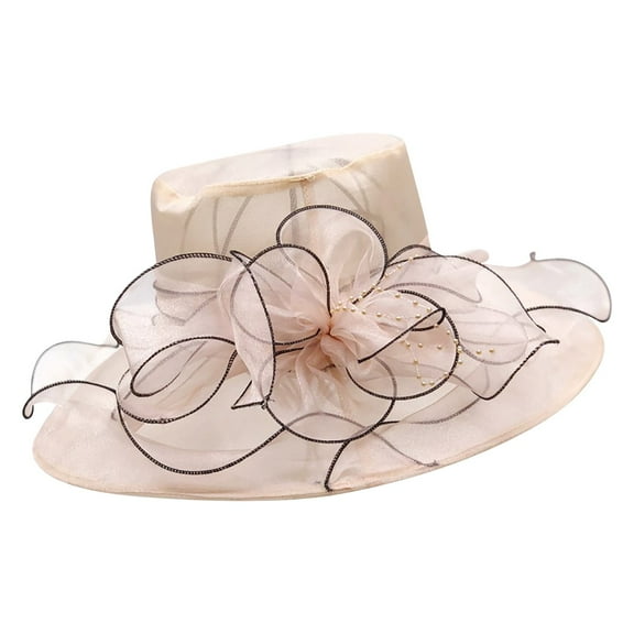 EnJoCho All Season Hat for Women’s Summer Sun-screen Sunshade Cloth Hat Tea Party Wedding Fascinator Hat