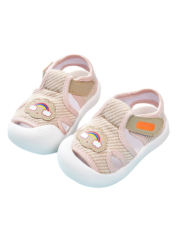 Anti-Kick Baby Boys Girls Walking Sandals Breathable Sports Slides with Quick-Dry Technology, Non-Slip Soft Sole Toddler Shoes for Active Boys & Girls
