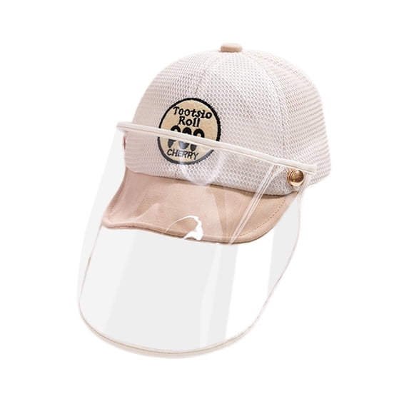 EnJoCho Anti-spitting Protective Hat Clear Dustproof Cover Kids Boys Girls Peaked Cap Hat Baby Child Summer Fall Casual Outing Hats