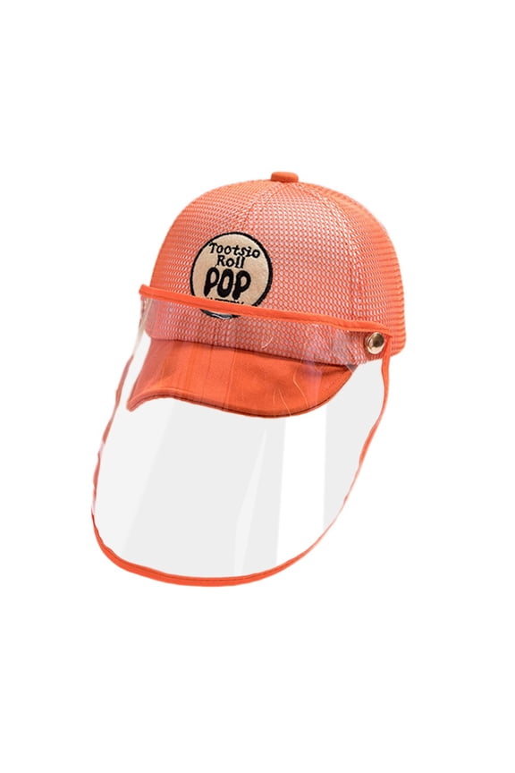 Anti-spitting Protective Hat Clear Dustproof Cover Kids Boys Girls Peaked Cap Hat Baby Child Summer Fall Casual Outing Hats