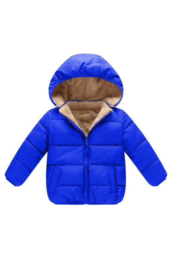 Autumn/Winter Preschool Girls/Boys Long Sleeve Hooded Removable Hat Down Filled Jacket 2 7 Years Old Winter Fall Home School Kids Outerwear Boy Girl Trendy Jacket Clothing
