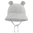 thumbnail image 1 of EnJoCho Baby Boy And Girl Cute Sun Hat Cartoon Bear Ears Fisherman's Hat Sun Hat Beach Cap For 3 To 12 Months Kids Casual Fashion Headwear Accessories, 1 of 3
