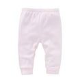thumbnail image 1 of EnJoCho Baby Boys Girls Childrens Pants Plain Solid Color Casual Basic 0-1 Years Old Comfortable Elastic Waist Soft Cotton Trousers Baby Bottoms Everyday Wear 𝖲tretchy Outfit, 1 of 6