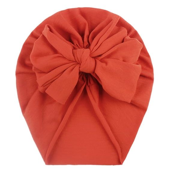 EnJoCho Baby Boys Girls Solid Bow Knotted Hat Beanie Headwear Accessories Toddler Kids Soft Home Outing Headband
