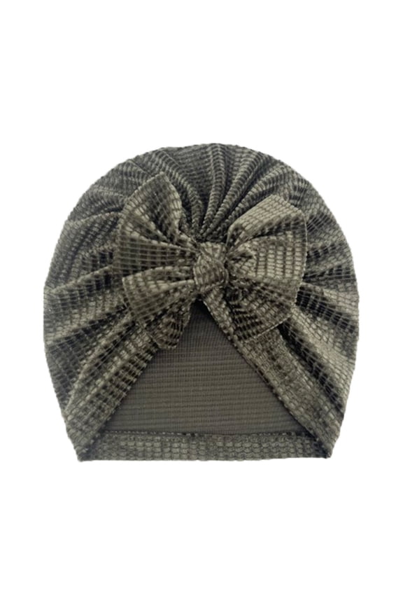 Baby Boys Girls Solid Cap Beanie Bowknot Elastics Turban Hat Toddler Kids Cute Fashion Home Outing Cute Clothes Accessories