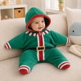 thumbnail image 1 of EnJoCho Baby Christmas Star Shaped Sleep Sack Hooded Zipper Closure Soft Fleece Warm Wearable Swaddle Blanket Winter Festive Outfit for Baby Boys Girls, 1 of 7