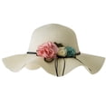 thumbnail image 1 of EnJoCho Baby Flower Breathable Hat Straw Sun Hat Kids Summer Cap Boy Girls Hats Cute Beach Sunhat Casual Outdoor Caps, 1 of 5