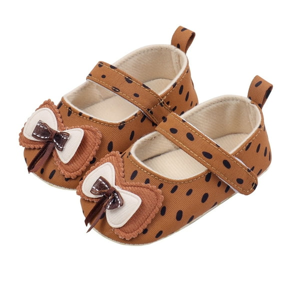 EnJoCho Baby Girl Prewalker Sandals Spring Summer Fall Soft Cloth Sole Breathable Non-Slip First Walkers Bow Design Baby Shoes for 6-24 Months Girls Lightweight Casual Toddler Footwear