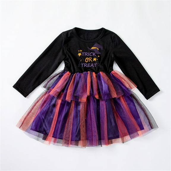 EnJoCho Baby Girls Halloween Outfit - Gho𝗌t Pumpkin Tutu Skirt Set with Long Sleeve Top for Photo 𝖲hoots, First Holiday Dress
