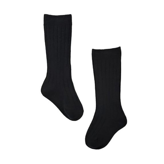 EnJoCho Baby Girls Middle Solid Socks 1 Pack Bow Ribbed Long Stockings Ruffled Socks School Leggings Toddler Boys Girls Soft Cute Casual Socks School Home Indoor&Outdoor Wear