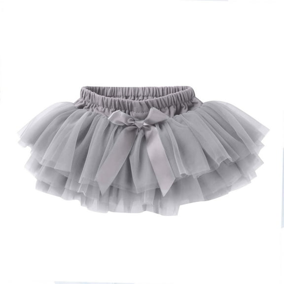 EnJoCho Baby Girls Soft Fluffy Tutu Skirt Shorts Solid Bowknot Party Carnival Mesh Tulle Tutu Skirt Baby Girls Tutu Skirt, Toddler Girls Tulle with Diaper Cover Birthday Party Dress