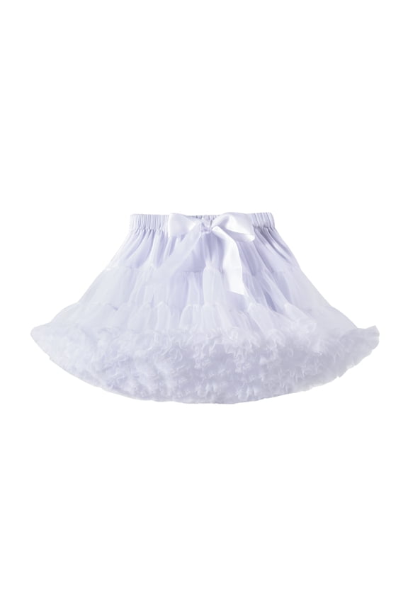 Baby Girls Tutu Skirt Princess Fluffy Soft Tulle Ballet Birthday Party Pettiskirt Baby Girls Soft Fluffy Tutu Skirt Toddler Girl Mesh Tutu Bowknot Princess Skirt