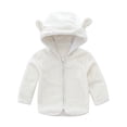 thumbnail image 1 of EnJoCho Baby Kids Jacket Toddler Cute Winter Warm Jacket Outerwear Floral Hooded Zipper Padded Outwear for Girls Or Boys Kids Trendy Clothing Top 6-12 Months, 1 of 4