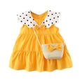 thumbnail image 1 of EnJoCho Baby Kids Long Skirt toddler Girls Sleeveless Polka Dot Princess Dress Bag Clothes Outfits Cute Little Girl Summer Fashion Party Dress, 1 of 4