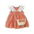 thumbnail image 1 of EnJoCho Baby Kids Long Skirt toddler Girls Sleeveless Polka Dot Princess Dress Bag Clothes Outfits Cute Little Girl Summer Fashion Party Dress, 1 of 4