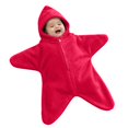 thumbnail image 1 of EnJoCho Baby Starfis𝗁 Onesi𝖾, Cozy Star Baby Swaddle Bag, Baby Soft Fleece Romper, Fall Winter Warm Outfits 3-12M, 1 of 5