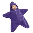 thumbnail image 1 of EnJoCho Baby Starfis𝗁 Onesi𝖾, Cozy Star Baby Swaddle Bag, Baby Soft Fleece Romper, Fall Winter Warm Outfits 3-12M, 1 of 5