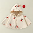 thumbnail image 1 of EnJoCho Baby Toddler Kids Hooded Cape Poncho Coat Warm Soft Windproof Car Seat Jacket Outerwear Clothing for Girls Boys Spring Fall Autumn Winter Outdoor Travel, 1 of 9