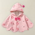 thumbnail image 1 of EnJoCho Baby Toddler Kids Hooded Cape Poncho Coat Warm Soft Windproof Car Seat Jacket Outerwear Clothing for Girls Boys Spring Fall Autumn Winter Outdoor Travel, 1 of 9