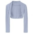 thumbnail image 1 of EnJoCho Ballet Shawl for Girls - Open Front Long Sleeve Crop Cardigan, Wrap Dance Top for Leotard Shawl & Recital Outfits, 1 of 7