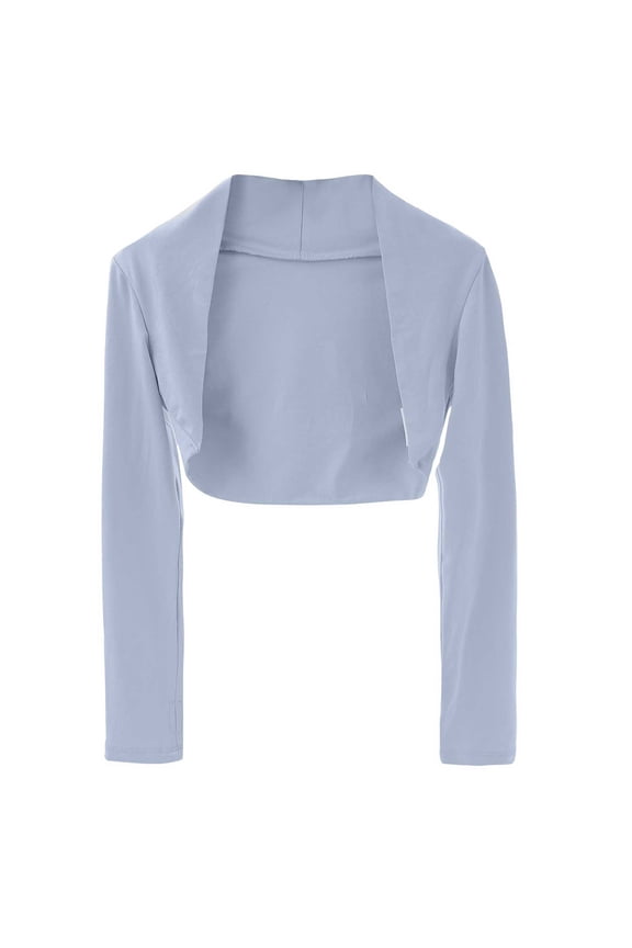 Ballet Shawl for Girls - Open Front Long Sleeve Crop Cardigan, Wrap Dance Top for Leotard Shawl & Recital Outfits