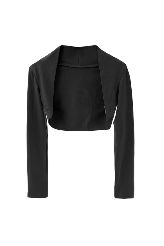 Ballet Shawl for Girls - Open Front Long Sleeve Crop Cardigan, Wrap Dance Top for Leotard Shawl & Recital Outfits