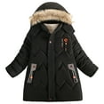 thumbnail image 1 of EnJoCho Big Boys Youth Winter Coat Warm Quilted Insulated Puffer Jacket Water Resistan𝗍 Windproof Detachable F𝗎r Hood Parka Outdoor Snow ClothingOuterwear, 1 of 9