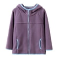 thumbnail image 1 of EnJoCho Big Kids Youth Jacket Warm Zippered Tops Cute Casual Outerwear For Teenagers Boys Girls School Daily Use Autumn Winter Coats Midweight Layer, 1 of 5
