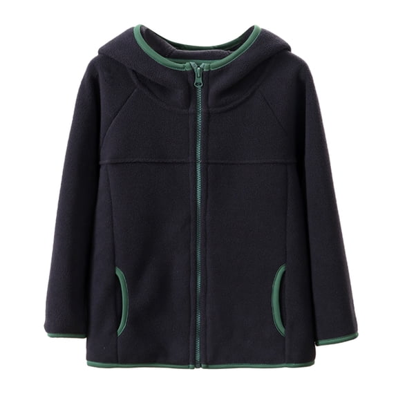 EnJoCho Big Kids Youth Jacket Warm Zippered Tops Cute Casual Outerwear For Teenagers Boys Girls School Daily Use Autumn Winter Coats Midweight Layer