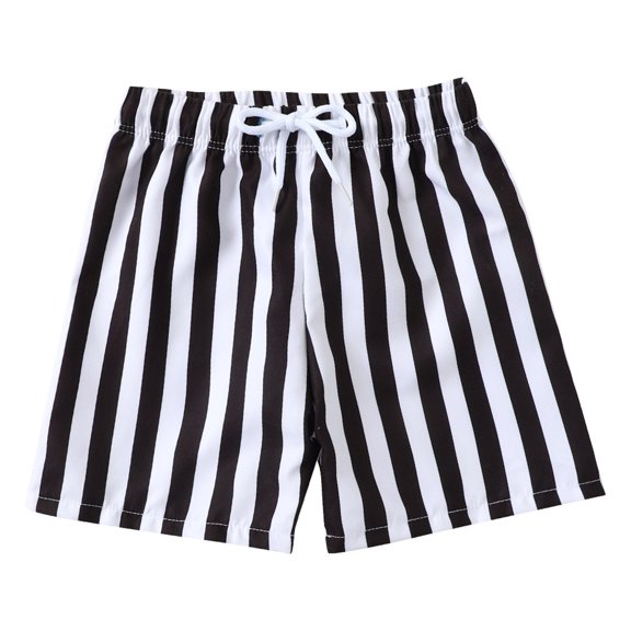 EnJoCho Boy Trunks Toddler Swim Shorts Little Boy Stripe Bathing Suit Swimsuit Swimwear Boys Chap Pants 6 Month Size 5 T Pants Boys Pants 3 6 Month Black