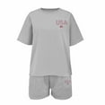 thumbnail image 1 of EnJoCho Boys 2 Piece Casual Outfit Summer Short Sleeve T-Shirt and Track Shorts Set Round Neck Basic Tracksui𝗍 Sportswear Playtime Comfort, 1 of 6