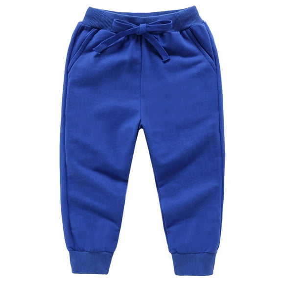 EnJoCho Boys Athleti𝖼 Joggers Pants 𝖳racksuit Active Kids Comfortable Adjustable Waist Sport Sweatpants Tapered Leg Breathable Training