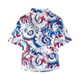 thumbnail image 1 of EnJoCho Children's 4th of July T Shirt Toddler Boys Girls Short Sleeve Button Independence Day 4th Of July Prints Kids Tops T Shirt Kids Trendy Shirts Tops Comfort Casual Wear 8-9 Years, 1 of 4