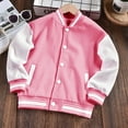 thumbnail image 1 of EnJoCho Boys Girls Baseball Jacket Kids 𝖴niform Coat Casual School Cotton Classic Pocket Outerwear Letterman Sport Jacket, 1 of 4