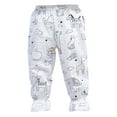thumbnail image 1 of EnJoCho Boys and Girls Cropped Pants Mid Waist Rubber Band Belt Long Pajamas Boys 4t Winter Clothes Sweatpants Baby Girl Boy Baby Clothes Winter Booties 18 24 Months Boys, 1 of 8